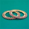 Oxidised Classic Bangles With Gold Plating