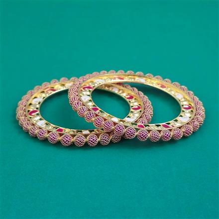 Oxidised Classic Bangles With Gold Plating