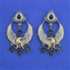 Oxidised Classic Earring With 2 Tone Plating