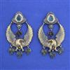 Oxidised Classic Earring With 2 Tone Plating