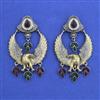 Oxidised Classic Earring With 2 Tone Plating