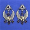 Oxidised Classic Earring With 2 Tone Plating