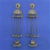 Oxidised Long Earring With Oxidised Plating