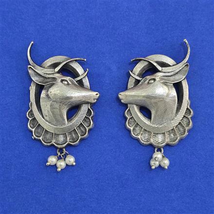 Oxidised Classic Earring With Oxidised Plating