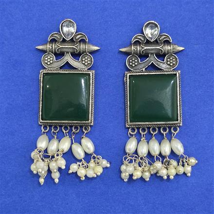 Oxidised Classic Earring With Oxidised Plating