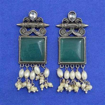 Oxidised Classic Earring With Oxidised Plating