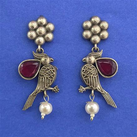 Oxidised Classic Earring With Oxidised Plating