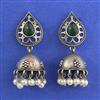 Oxidised Jhumki With Oxidised Plating