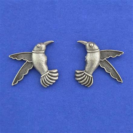 Oxidised Classic Earring With Oxidised Plating