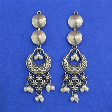Oxidised Classic Earring With Oxidised Plating