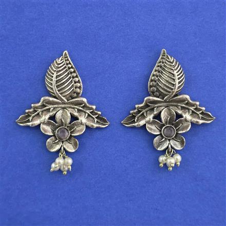 Oxidised Classic Earring With Oxidised Plating