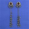Oxidised Long Earring With Oxidised Plating
