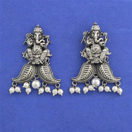 Oxidised Classic Earring With Oxidised Plating