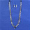 Oxidised Long Necklace With Oxidised Plating