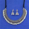 Oxidised Moti Necklace With Oxidised Plating