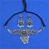 Oxidised Choker Necklace With Oxidised Plating