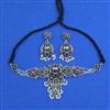 Oxidised Choker Necklace With Oxidised Plating