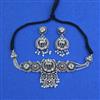Oxidised Choker Necklace With Oxidised Plating