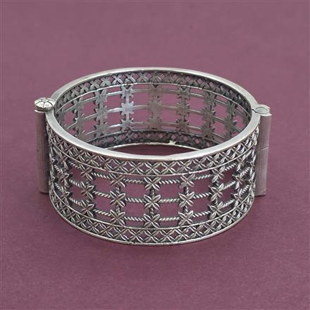 Oxidised Openable Kada With Oxidised Plating