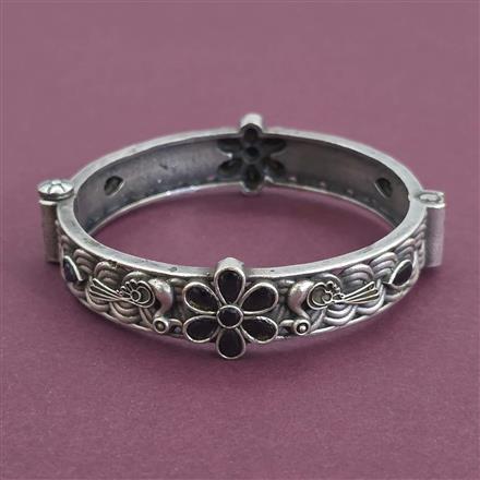 Oxidised Openable Kada With Oxidised Plating