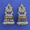 Oxidised Jhumki With 2 Tone Plating