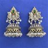 Oxidised Jhumki With 2 Tone Plating