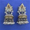 Oxidised Jhumki With 2 Tone Plating