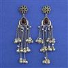 Oxidised Long Earring With Oxidised Plating