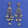 Oxidised Long Earring With Oxidised Plating