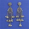 Oxidised Long Earring With Oxidised Plating