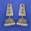 Oxidised Jhumki With Oxidised Plating