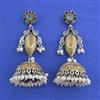 Oxidised Classic Earring With 2 Tone Plating