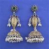 Oxidised Classic Earring With 2 Tone Plating