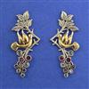Oxidised Classic Earring With 2 Tone Plating