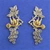 Oxidised Classic Earring With 2 Tone Plating
