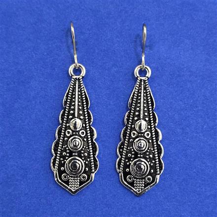 Oxidised Classic Earring With Oxidised Plating