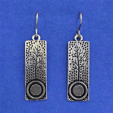 Oxidised Classic Earring With Oxidised Plating