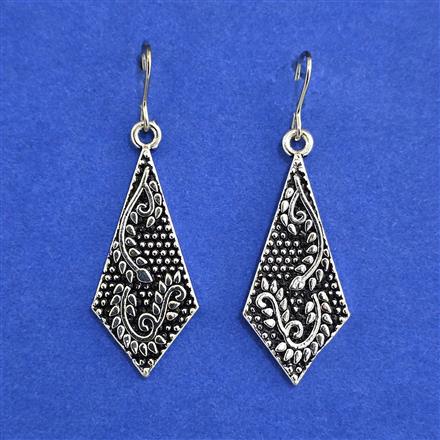 Oxidised Classic Earring With Oxidised Plating