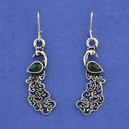 Oxidised Classic Earring With Oxidised Plating