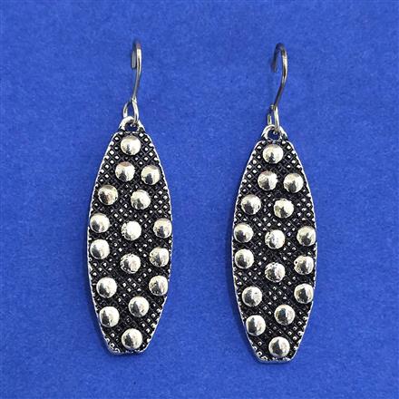 Oxidised Classic Earring With Oxidised Plating