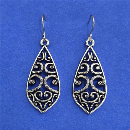 Oxidised Classic Earring With Oxidised Plating