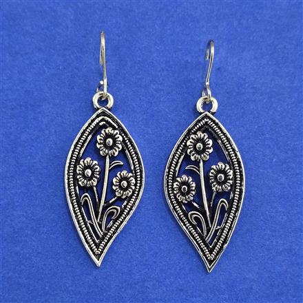 Oxidised Classic Earring With Oxidised Plating