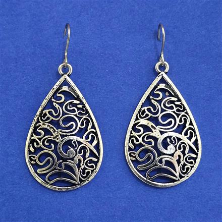 Oxidised Classic Earring With Oxidised Plating