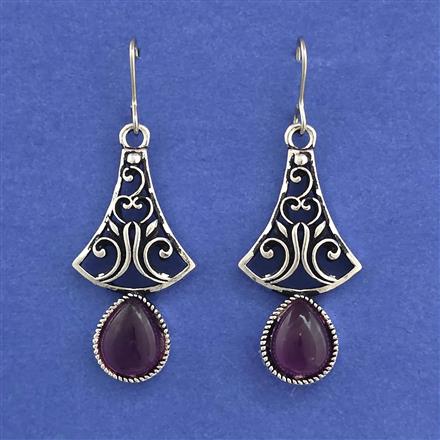 Oxidised Classic Earring With Oxidised Plating