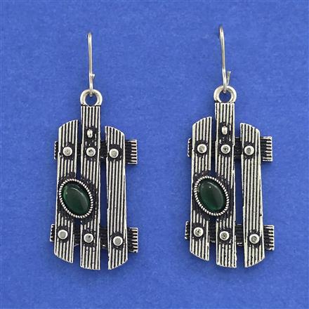 Oxidised Classic Earring With Oxidised Plating