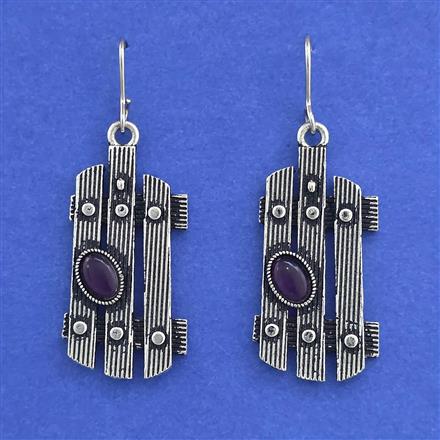 Oxidised Classic Earring With Oxidised Plating