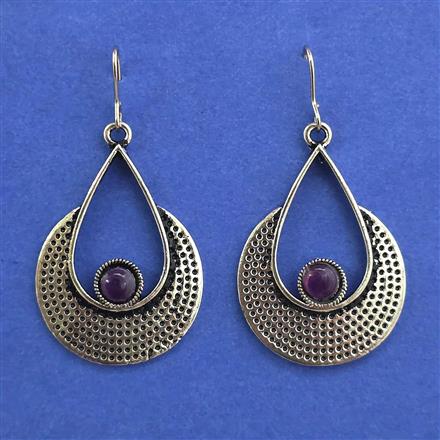 Oxidised Classic Earring With Oxidised Plating
