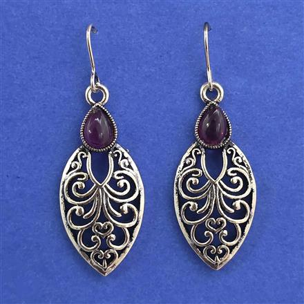 Oxidised Classic Earring With Oxidised Plating