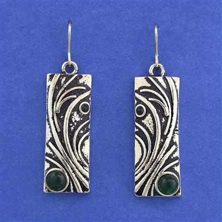 Oxidised Classic Earring With Oxidised Plating