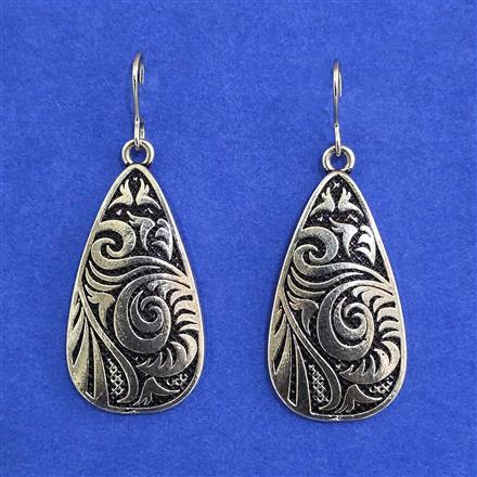 Oxidised Classic Earring With Oxidised Plating